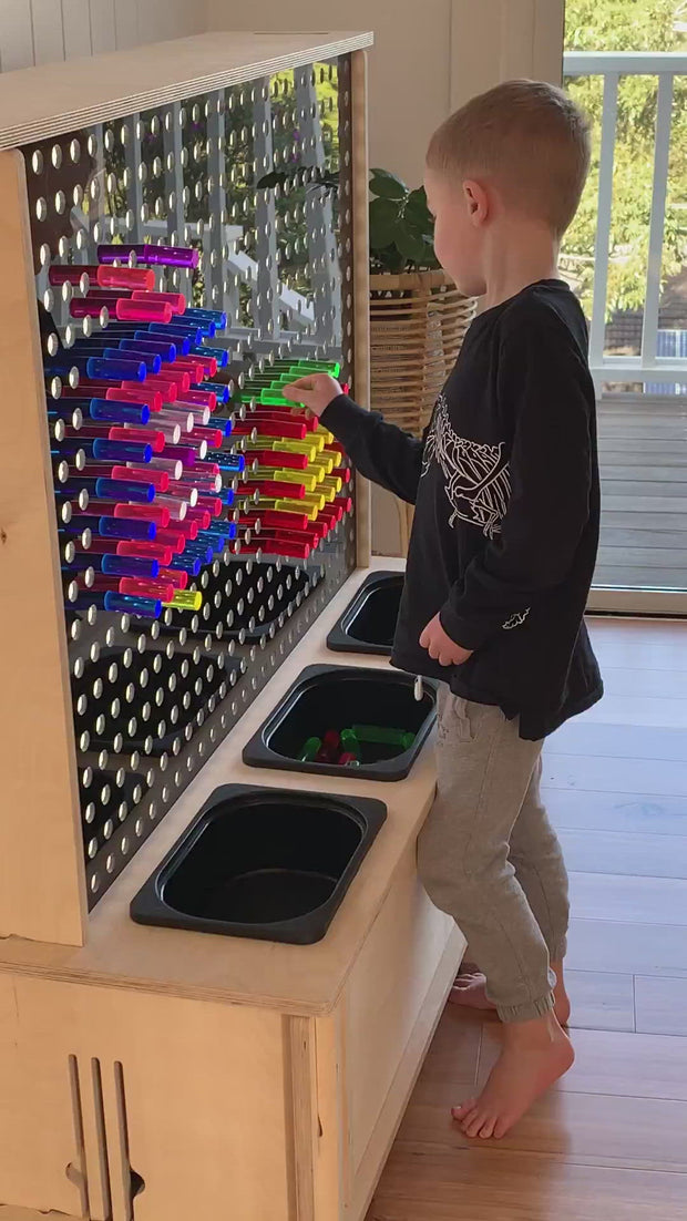 DIY: Large Light Up Pegboard For Your Kids Playroom  Peg board, Childrens  museum ideas, Childrens museum